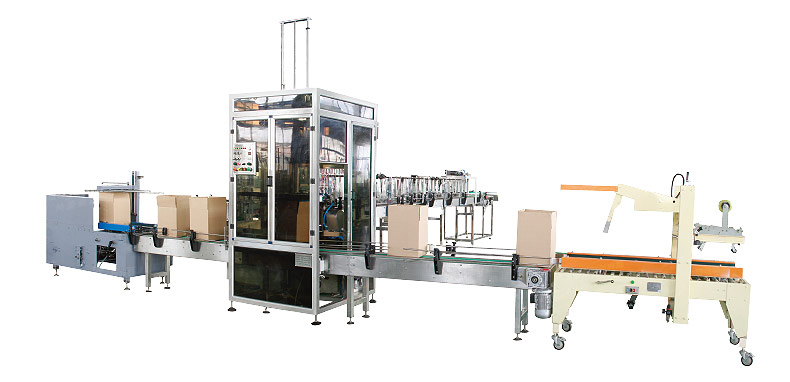 全自動開箱、裝箱、封箱機(jī)組